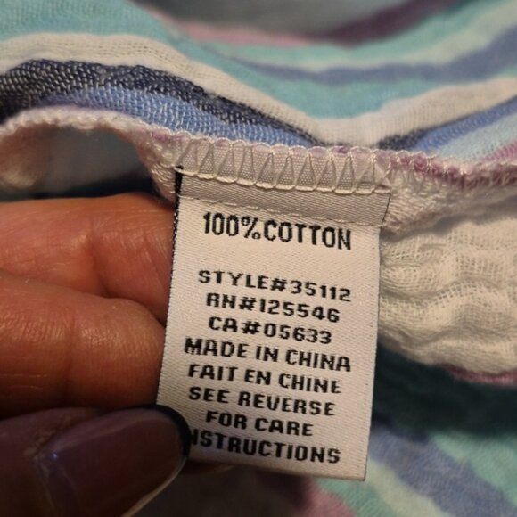 NWT Escape by Habitat Cotton Crinkle button Shirt Sz.M - Picture 9 of 9